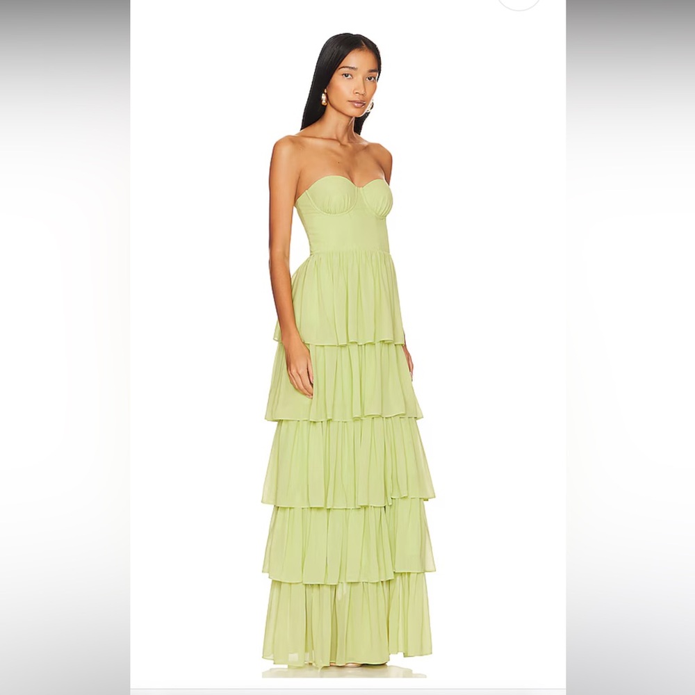 Lovers and Friends Hattie Gown in Green